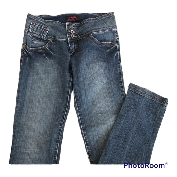 Anchor Blue Skinny Low Rise Jeans - Picture 2 of 9